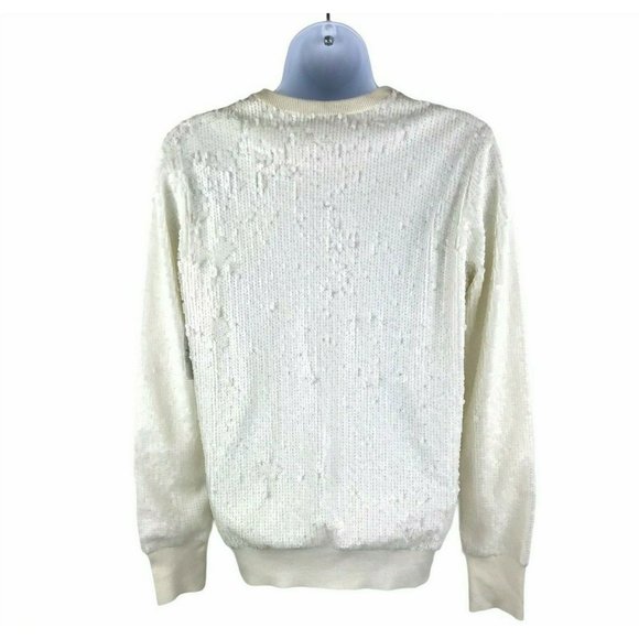 NWT Equipment Shane Sequin Crew neck Sweater - Picture 4 of 7